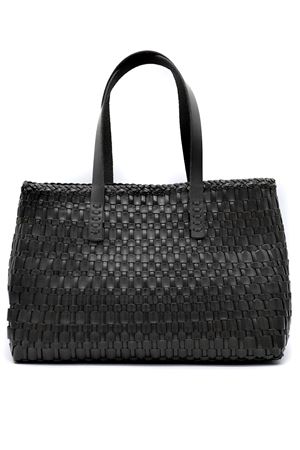 Salvage Irregular Black Tote Bag DRAGON DIFFUSION | 8171BLACK